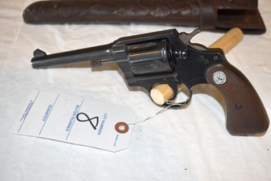 Colt Police Positive Special, 38 Cal. Revolver, SN:887876, With Leather Holster