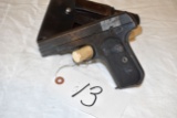 Colt Automatic 32 Cal., Rimfire, SN:502338, With Holster