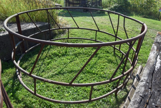 Round Bale Feeder, Bent, Bottom Has Some Rust