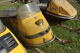 Skidoo Olympique Snowmobile, Has Motor, No Track On Sled, Not Running
