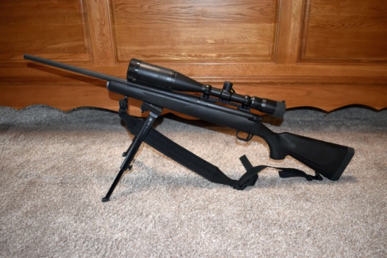 Mossberg 100ATR Bolt Action Rifle, 308 Win Cal., Synthetic, Barska 4x16 Scope, With Bi-Pod, SN: BA20