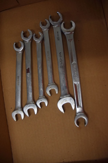 5 Metric 1 Standard Snap-On Flare Nut Wrenches