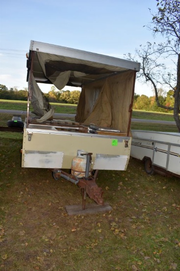 1979 Bethany Pop Up Camper, Single Axle, Some Holes In Canvas, Good Floor, Kitchen, 12'x72'' Wide, H