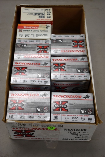 Winchester Super X 12 Gauge Steel Shot, Waterfoul, Approx. 125 Rounds