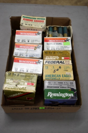 Assortment of 12 Gauge Waterfoul, Dove And Quail, Upland Load, Approx. 150 Rounds
