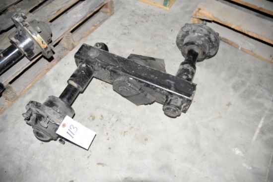 DMI Walking Tandem Axle Assembly With Hubs, Used