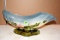 Hull Pottery Woodland Glazed Console Bowl W29, 14