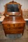 Oak Antique 4 Drawer Dresser With Mirror, 34