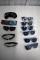 6 Pinnacle Vodka Advertising Sunglasses And Assortment Of Glasses And Frames