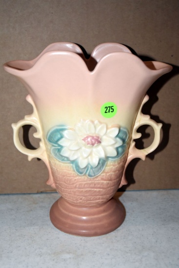 Hull Pottery Water Lily Vase L8, 8.5"