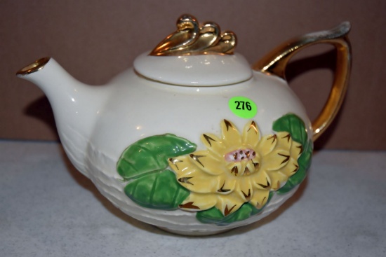 Hull Pottery Water Lily High Gloss Teapot L18