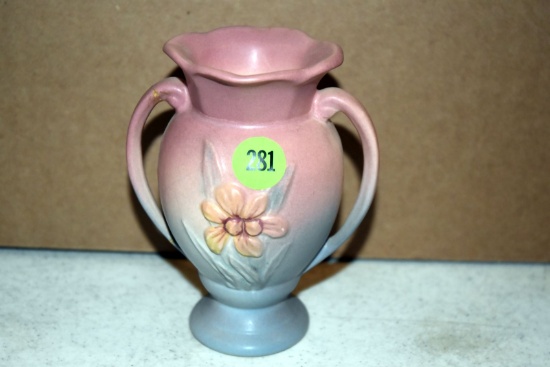 Hull Pottery Iris Vase 404, 4.75"