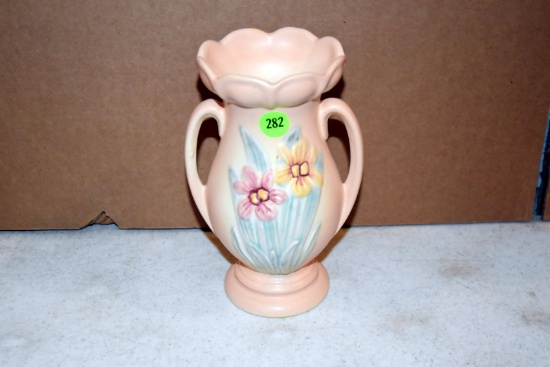 Hull Pottery Iris Vase 407, 7"