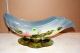 Hull Pottery Woodland Glazed Console Bowl W29, 14