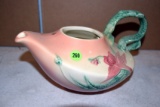 Hull Pottery Woodland Glazed Teapot W26, No Lid