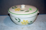 Hull Pottery Cinderella Blossom Casserole With Lid 21, 8.5