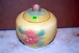 Hull Pottery Sunglow Covered Grease Jar 53
