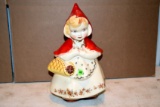 Hull Pottery Little Red Riding Hood Goldstar Apron Cookie Jar