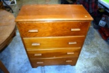 Oak Antique 4 Drawer Dresser, 37