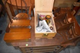 Shoe Cleaning Kit, Wooden Spoon Display, Hanging Wood Shelf