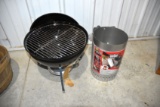 New Weber Charcoal Grill (Tabletop) And New Weber Charcoal Stater