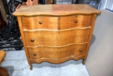 Oak Antique 4 Drawer Wood Dresser