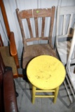 Wood Stool, Wood Chair
