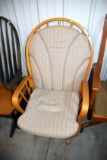 Wooden Padded Rocking Chair