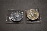 2-Statue Of Liberty Centennial Coin 1884-1984