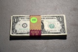 $100 One Dollar Bills, Consecutive SN, 1977