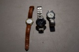 3 Wrist Watches, Quartz, Haband