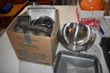 Assortment of Baking Sheets, Mixing Bowl