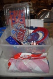 4th of July Decorations And Dishes With Tote
