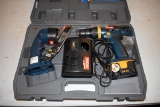 Ryobi 14.4 Volt Cordless Drill And Light With Charger In Case