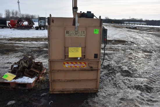 ReCo Cardboard Baler, 22"x42", 1 HP Single Phase