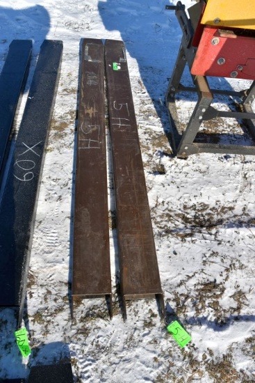 Set Of New Unused Pallet Fork Extensions, 6'