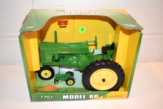 Ertl Britain's John Deere Model 60 Tractor, NF, Bonus 1/64th Scale Tractor, 1/16th Scale With Box