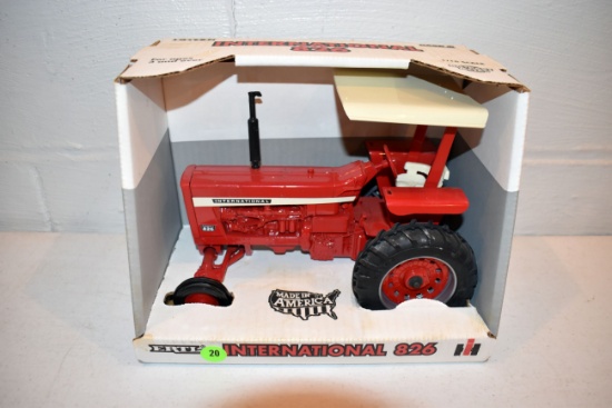Ertl International 826 Tractor, ROPS, 1/16th Scale With Box
