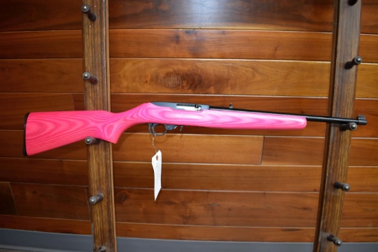 Ruger 10-22, 22LR Cal., (1) 10 Round Magazine, Semi Automatic, Laminated Pink Stock, Youth Gun, New