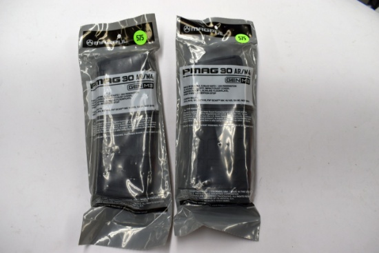 (2) Magpul PMAG30 AR/M4 Rifle Magazine, 556/223, 30 Round, New In Package