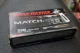 Winchester Match 338 Lapua Mag, 250 Grain, Match King HPBT, 20 Rounds