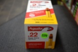 Aguila .22 Cal. Super Extra High Velocity, 40 Grain, 500 Rounds