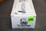 Great Lakes Firearms And Ammo 357 Magnum, 125 Grain, CMJ Factory Remanufacture, 50 Rounds