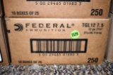 Federal 12 Gauge, 2 3/4'', 7.5 Shot, 1 1/8th oz, Target Load, 250 Rounds