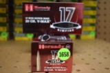 Hornady .17 Win Super Mag, 20 Grain Vmax, 100 Rounds