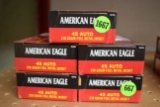 Federal American Eagle 45 Auto, 230 Grain, FMJ, 250 Rounds