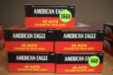 Federal American Eagle 45 Auto, 230 Grain, FMJ, 250 Rounds