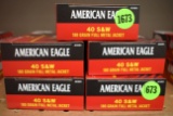 Federal American Eagle 40 S&W, 180 Grain, FMJ, 250 Rounds