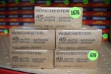 Winchester Service Grade 45 Auto, 230 Grain, FMJ, 250 Rounds