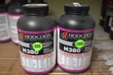 (2) Hodgdon H380 Rifle Powder, 1LB Containers